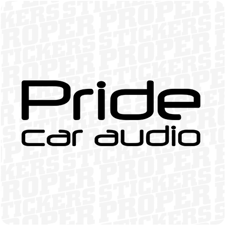 PRIDE CAR AUDIO - naklejka